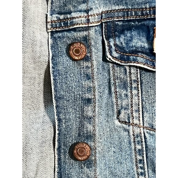 Old Navy Classic Medium Wash Denim Trucker Jacket Women's Size medium - Picture 3 of 9